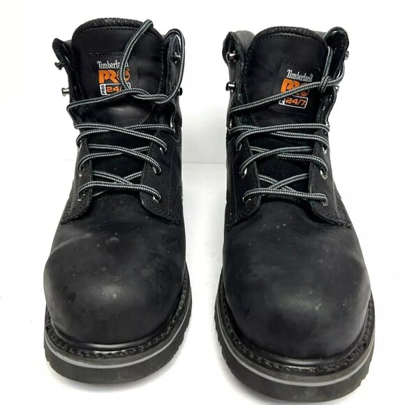 Timberland Pro Mens 6” Pit Boss Work Boots Steel Toe Black Size 13 M main image 5
